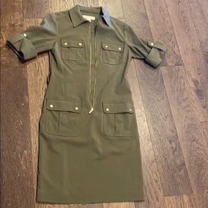 Michael Kors half-zip shirt dress